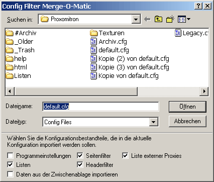 Dialog Config Filter Merge-O-Matic